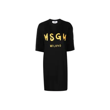 MSGM Short Sleeved Dresses Women's Black