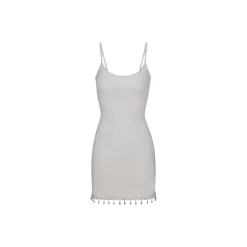 Skims Slip Dresses Women's Light Heather Gray