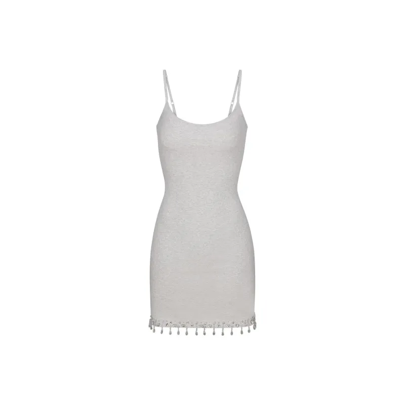 Skims Slip Dresses Women's Light Heather Gray-0