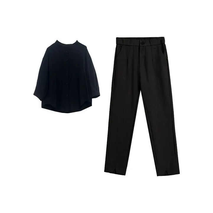 Yvetteclassic Shirt Matching Set Women's-6