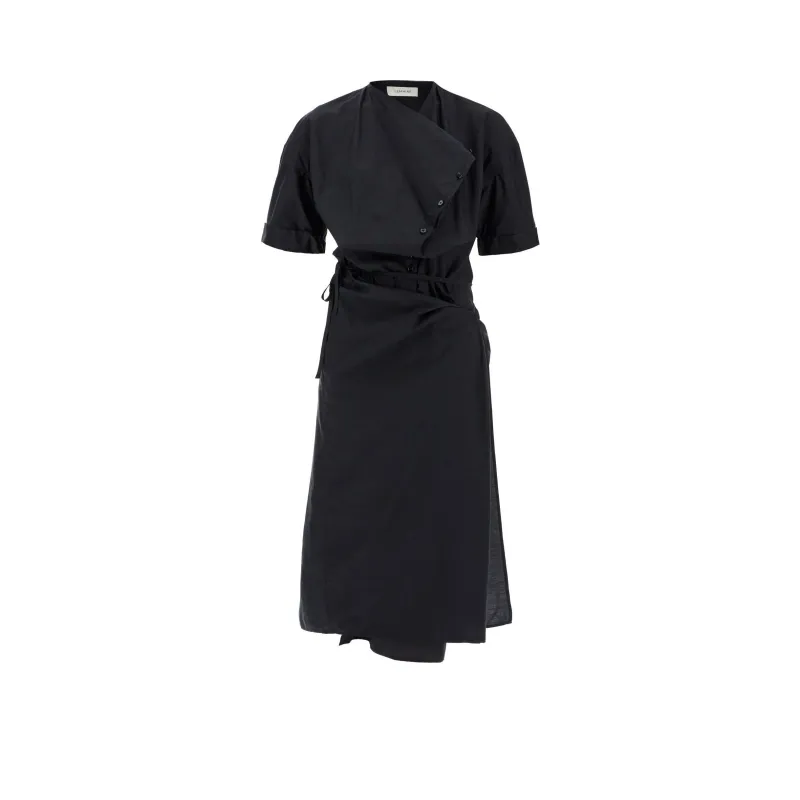 Lemaire Cowl-Neck Wrap Midi Dress-0
