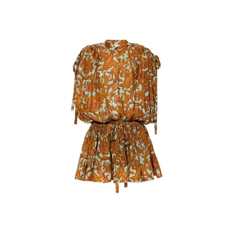 Zimmermann Short-Sleeved Dresses Women's Brown-0
