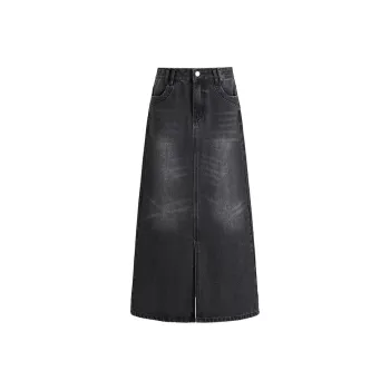 FHMY Denim Long Skirts Women's