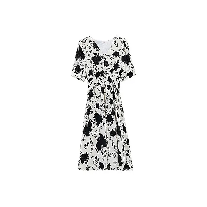 ETSE Short Sleeved Dresses Women's Multicolor-0