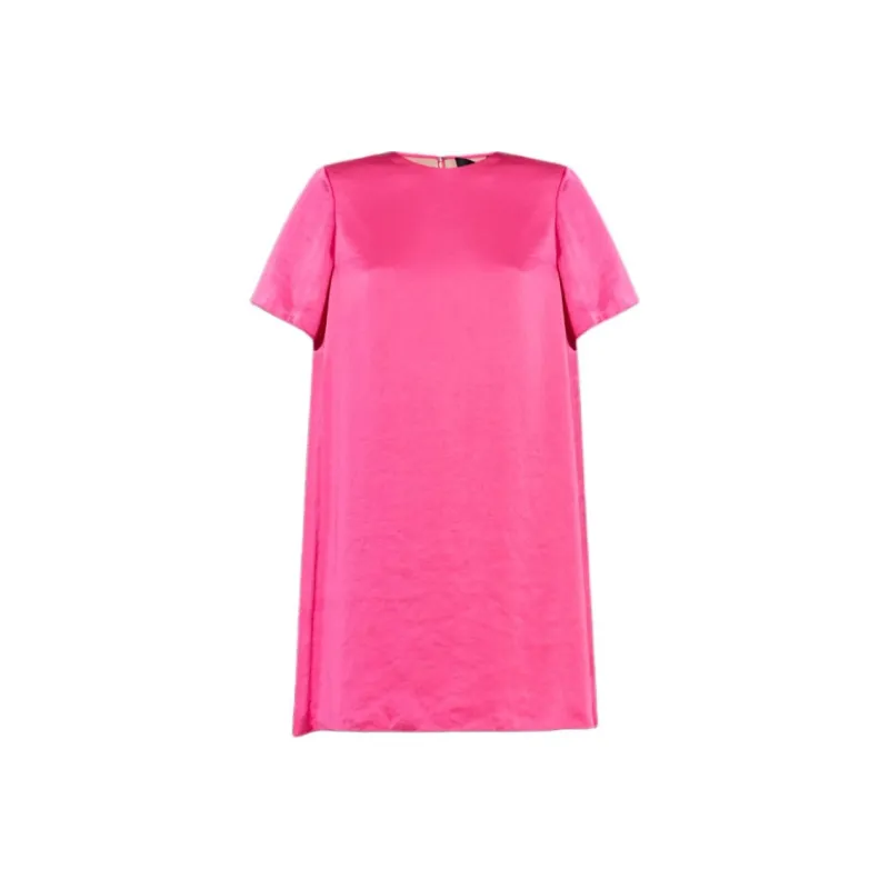 THEORY Crushed Satin Mini T Shirt Dress-0