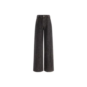 UNIFREE Jeans Women's Leopard Print