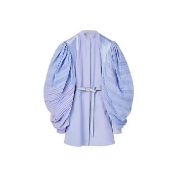 LOEWE Long Sleeved Dresses Women's Smoky Blue