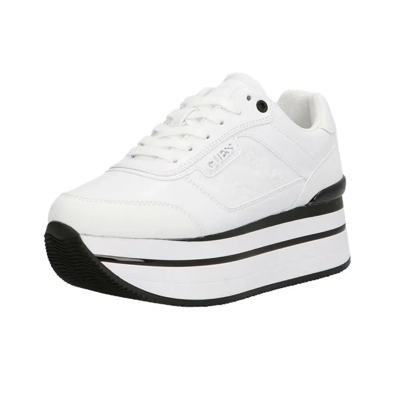 GUESS Hansin Abrasion Resistant Low Top Casual Shoes Women's White-1