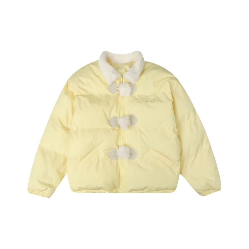Alxnan Puffer Jacket Women's Yellow/Red-0