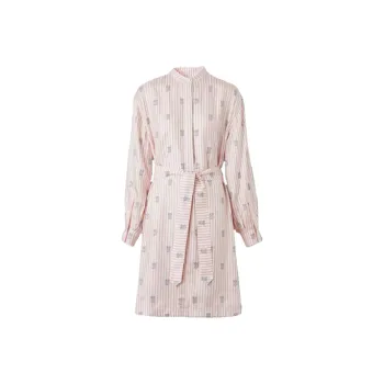 Burberry SS22 Short Sleeved Dress Women's Snowflake Stone Pink