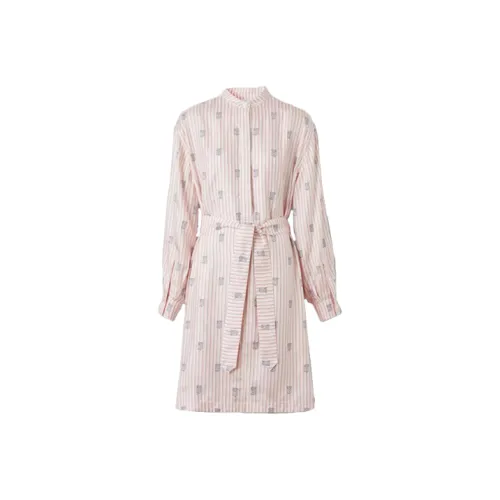 Burberry SS22 Short Sleeved Dress Women's Snowflake Stone Pink