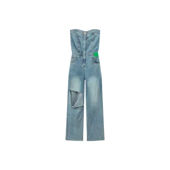 CHUU Jumpsuits Women's Denim Blue