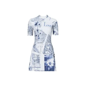 Desigual Short Sleeved Dress Women's White