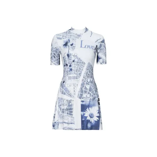 Desigual Short Sleeved Dress Women's White
