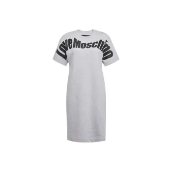 MOSCHINO Short Sleeved Dresses Women's Gray