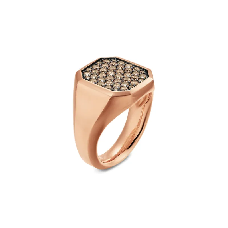 David Yurman 18K Rose Gold Streamline® Signet Ring-3