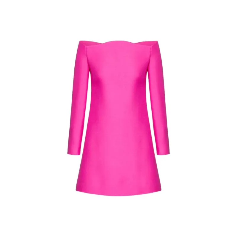 Valentino Valentino Pink Pp Collection FW22 Long-Sleeved Dresses Women's Pink-0