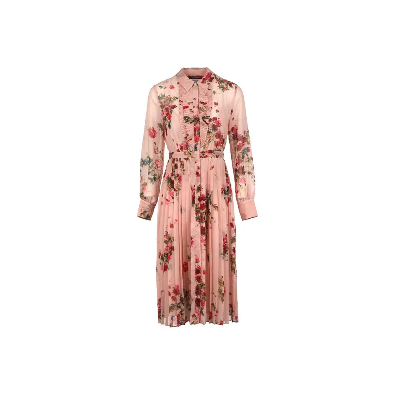 MaxMara Studio Long Sleeved Dress Women's Pink-0