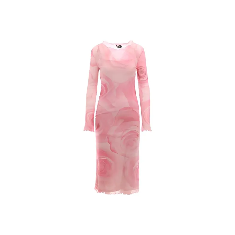 Blumarine Long-Sleeved Dresses Women's Pink-0