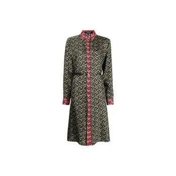 VERSACE Long-Sleeved Dresses Women's Green