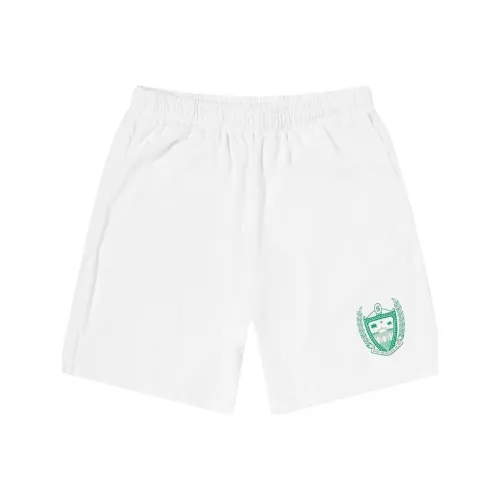 SPORTY & RICH Beverly Hills Gym Short 'White/Green'