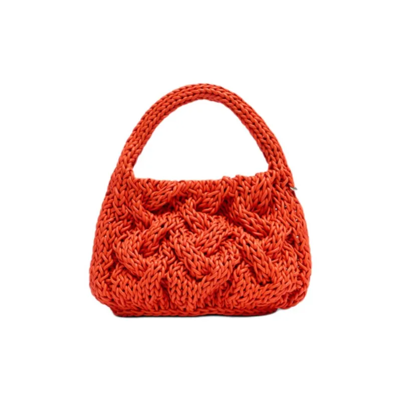 JW Anderson Small Cable Knitted Top Handle Bag-0