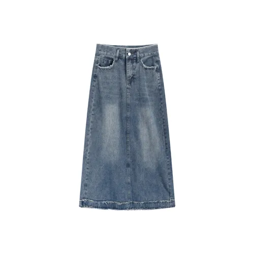 Garbege Denim Dress Skirt Women's