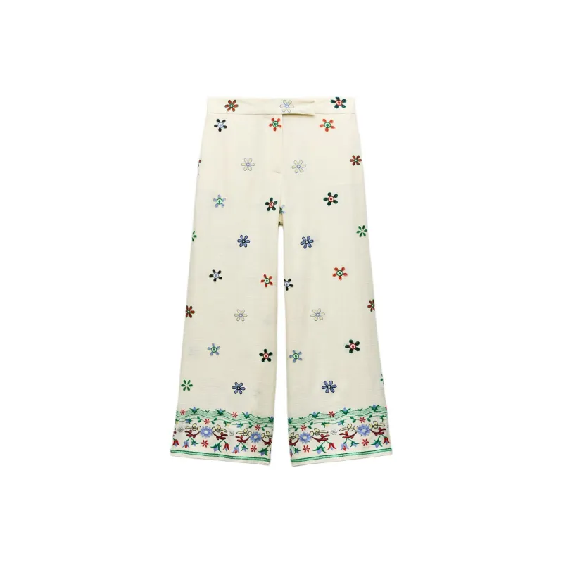 ZARA Casual Pants Women's Multicolor-0