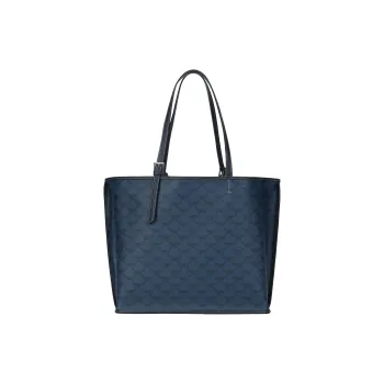 MCM Leather Tote Bag, Shopping Bag, Shoulder Bag, Handbag Women's Marine Blue