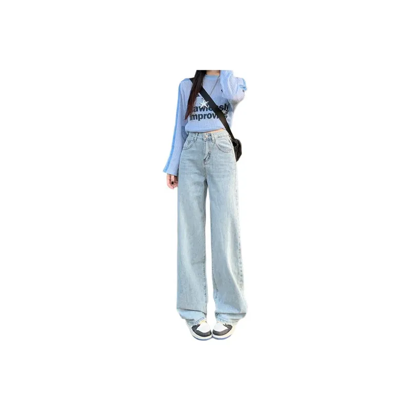 Wen Shan Jeans Women's Light Blue-5