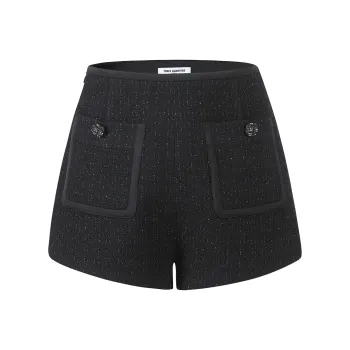 Three Quarters Casual Shorts Women's Black