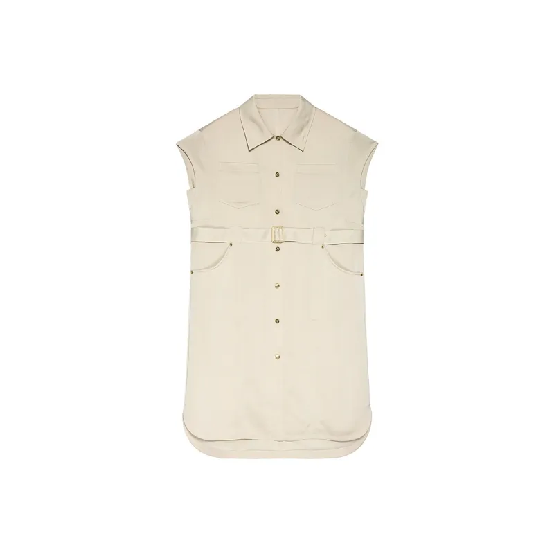 DKNY Short Sleeved Dress Women's Light Apricot-0
