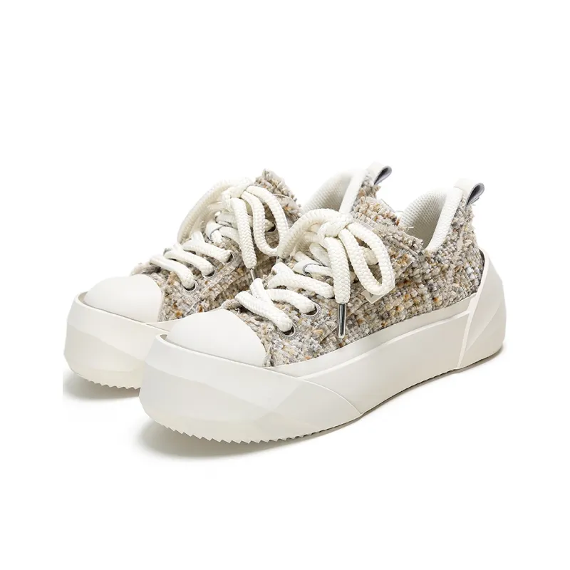 ADCDAVINCI Abrasion Resistant Height Increasing Low Top Canvas Shoes Unisex-8