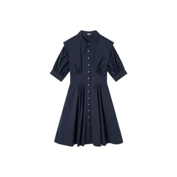 DKNY Short-Sleeved Dresses Women's Navy Blue