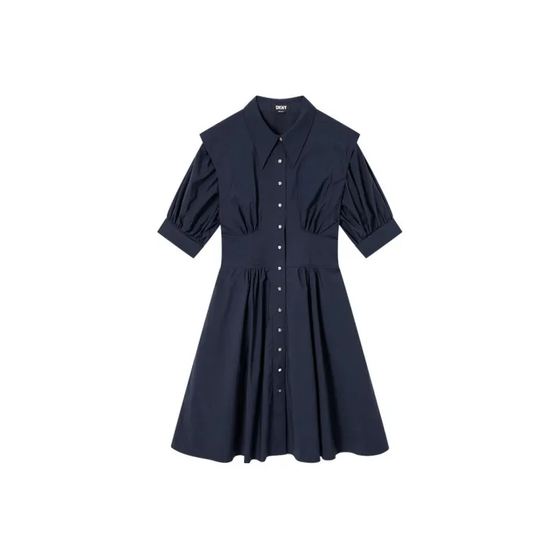 DKNY Short-Sleeved Dresses Women's Navy Blue-0