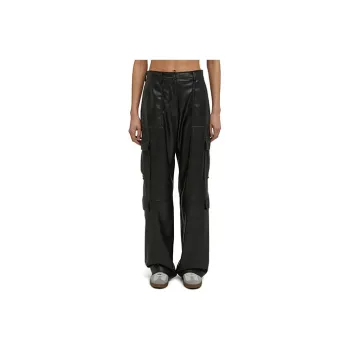 MSGM High-Waist Straight-Leg Trousers