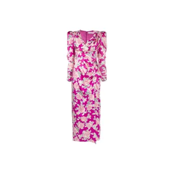 Alessandra Rich Floral print Long sleeve Dress
