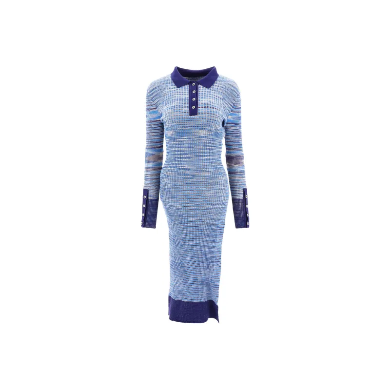 Jacquemus Long-Sleeved Dresses Women's Light Blue-0