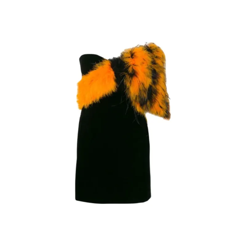 SAINT LAURENT Sleeveless Dresses Women's Black-0