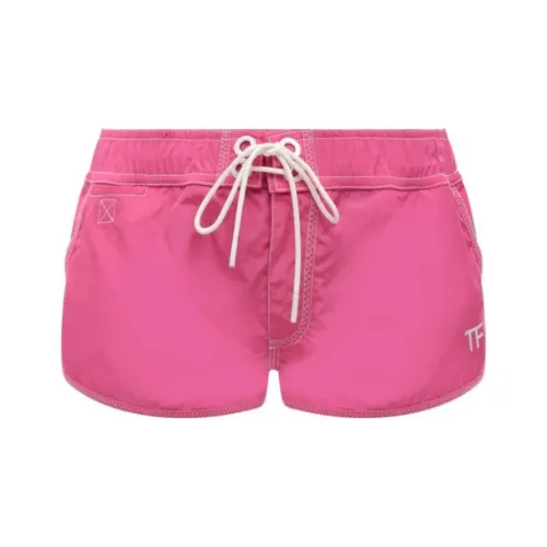 TOM FORD Logo Printed Drawstring Shorts