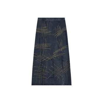 THE SEA LIFE Denim Long Skirt Women's