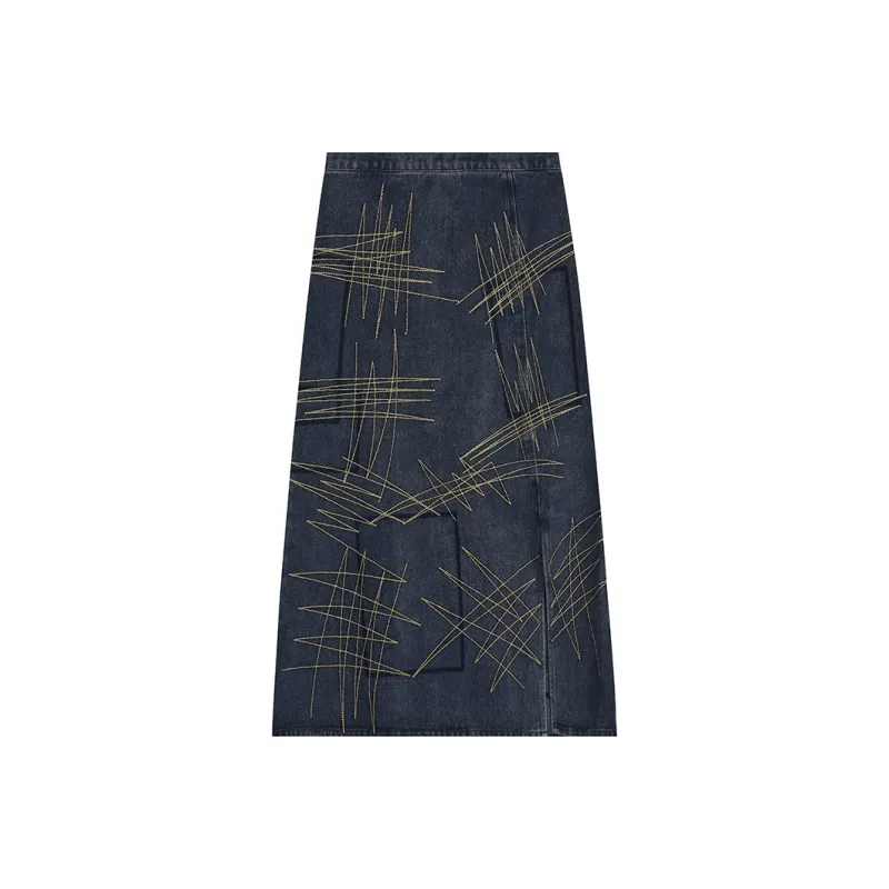 THE SEA LIFE Denim Long Skirt Women's-0