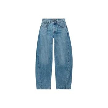 Alexander Wang Oversized Rounded Low-Rise Jeans