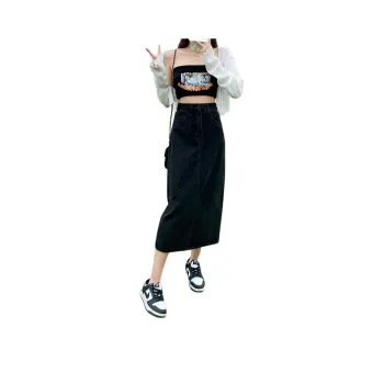 ZAZN Denim Long Skirts Women's