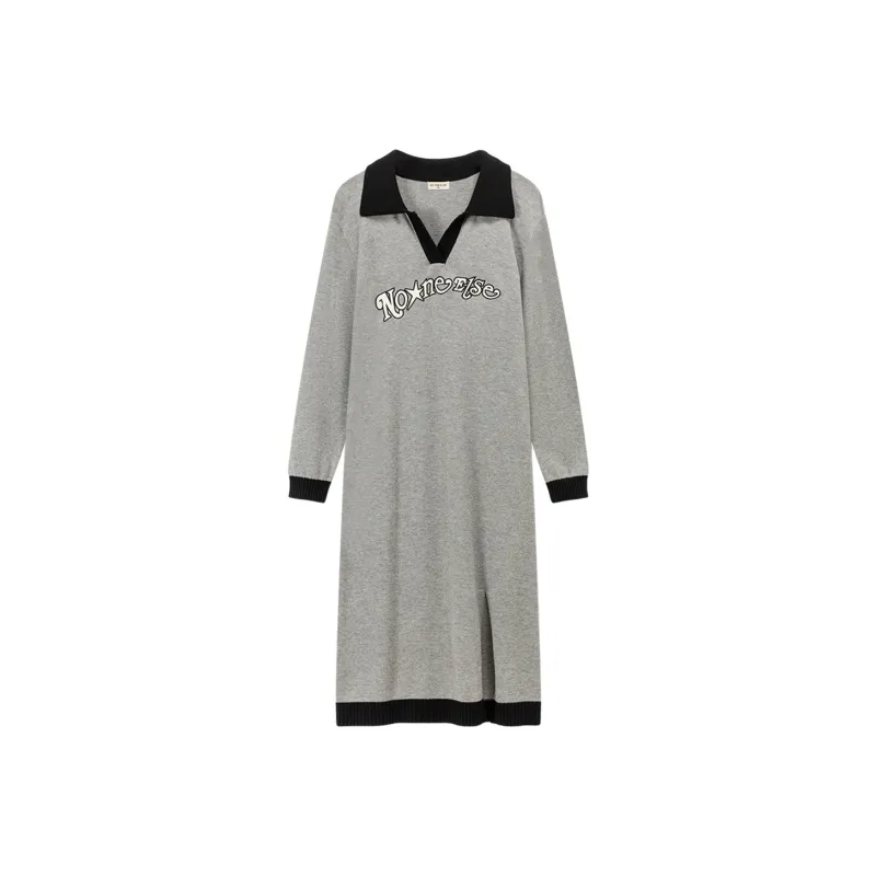 NO ONE ELSE Long Sleeved Dresses Women's Light Heather Gray-0