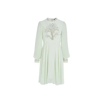 Marie Elie Long-Sleeved Dresses Women's Light Green