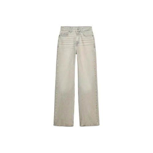 ZARA Jeans Women's Light Gray