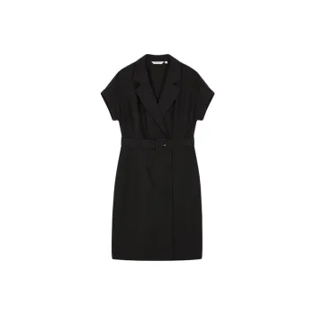 Mo Han Yi Mei Short Sleeved Dress Women's Black