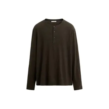 ZARA T Shirts Men Dark Green