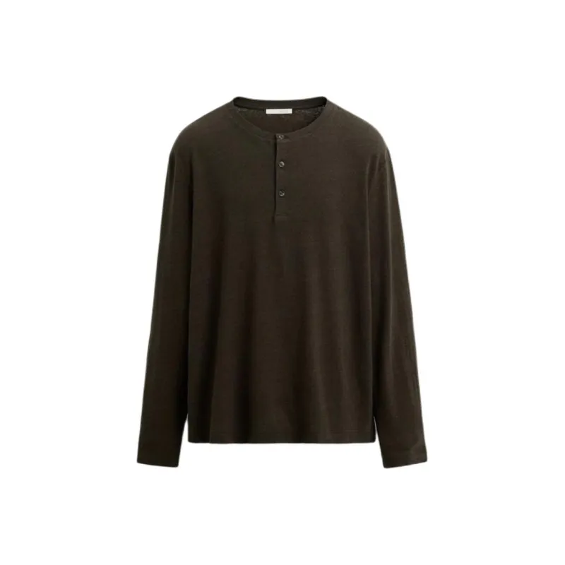 ZARA T Shirts Men Dark Green-0